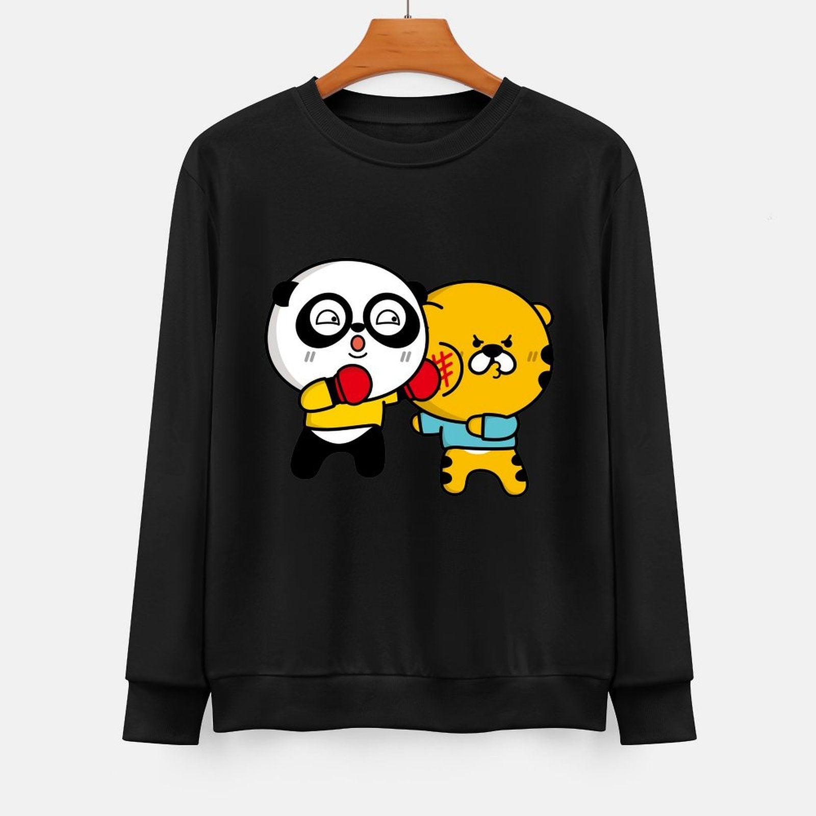 Front Patterned Long Sleeve TopMinimalist CleanCut